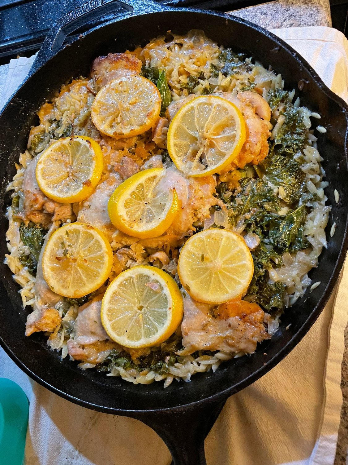 Kristen Maiorano, Bayport
Lemon butter dijon chicken with orzo and kale, served with a garlic feta sauce